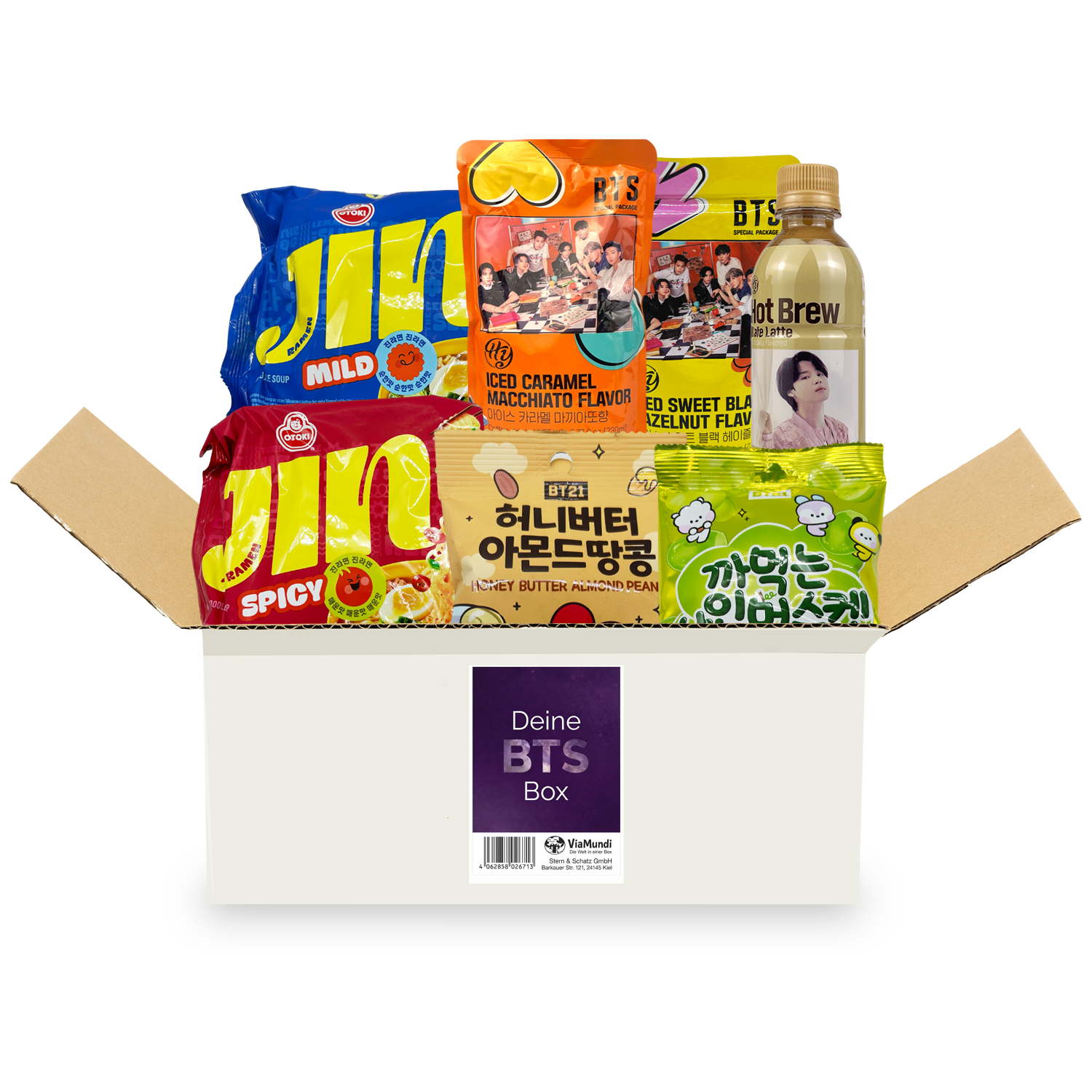 BTS Snackbox: 7 koreanische Süßigkeiten, Ramyun & Getränke für KPop-Fans