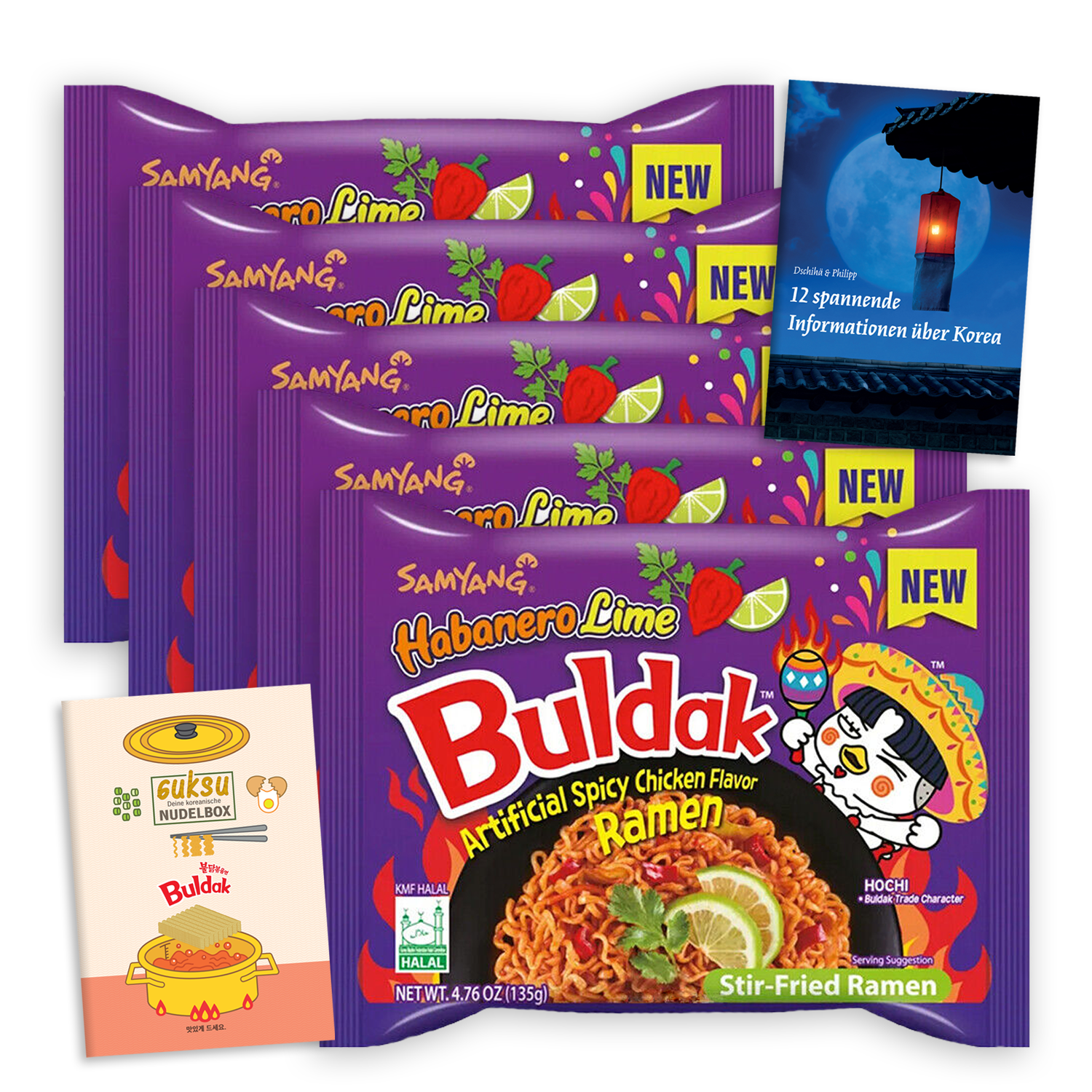 Guksu Buldak Instant-Nudeln Sets: Samyang Buldak Ramyeon (11 Geschmacksrichtungen)