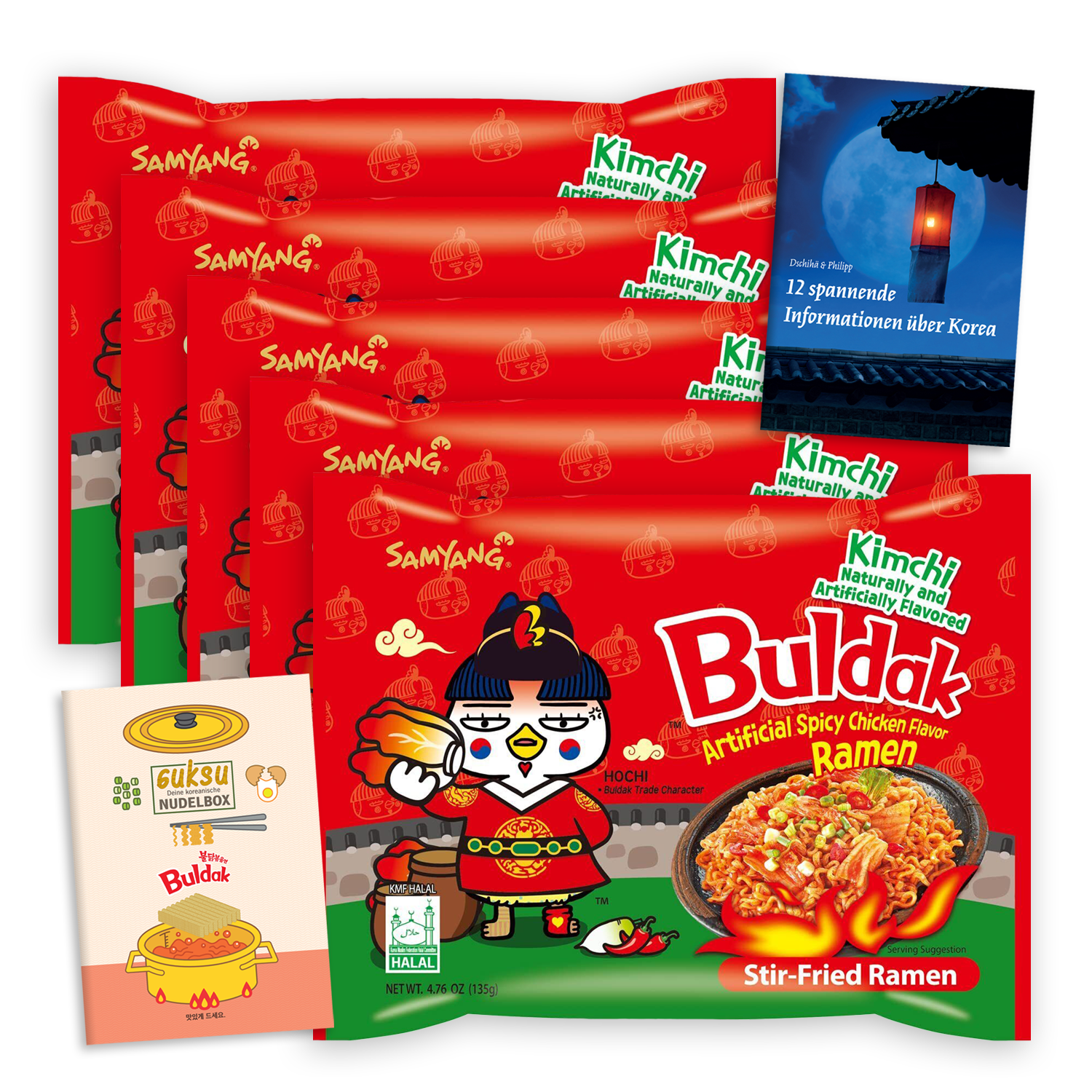 Guksu Buldak Instant-Nudeln Sets: Samyang Buldak Ramyeon (11 Geschmacksrichtungen)