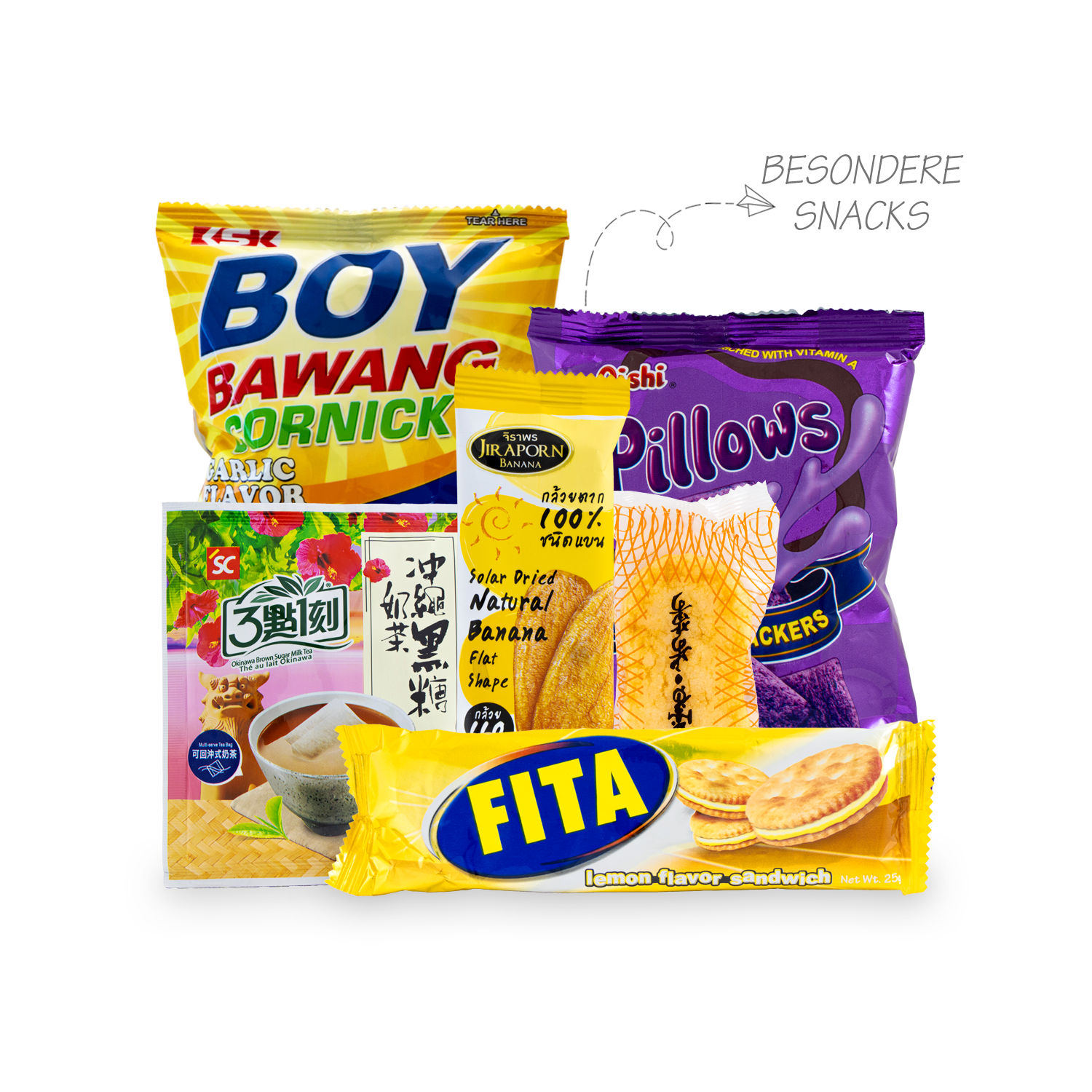 Asian Sweets Box: Surprise box with over 30 snacks from Asia