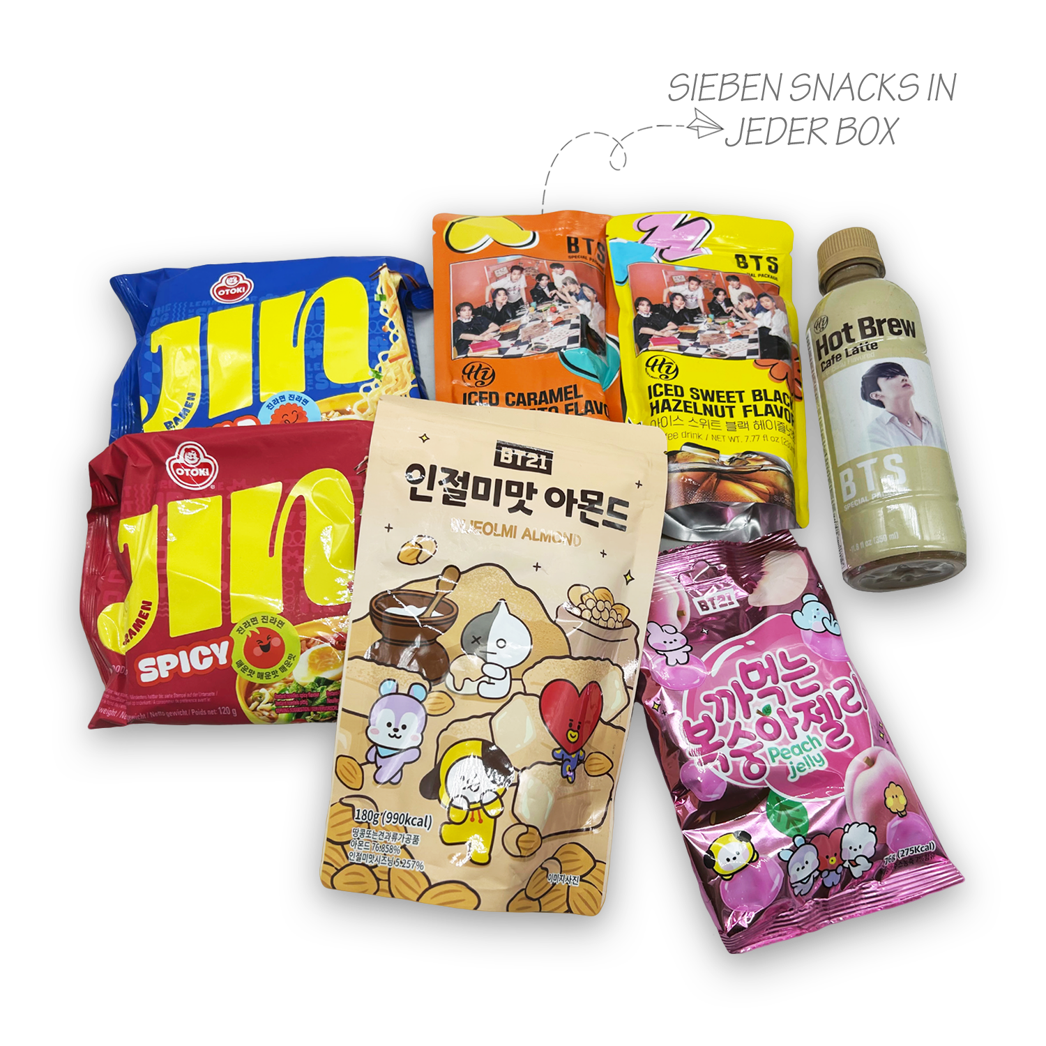 BTS Snackbox: 7 koreanische Süßigkeiten, Ramyun & Getränke für KPop-Fans