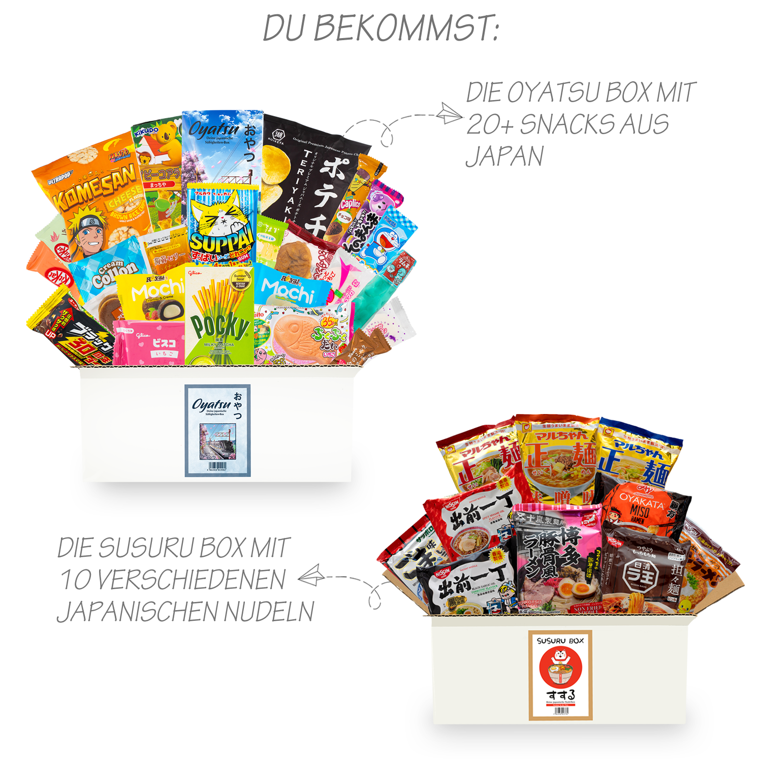 Japan Experience: 1 Süßigkeitenbox & 1 Nudelbox aus Japan