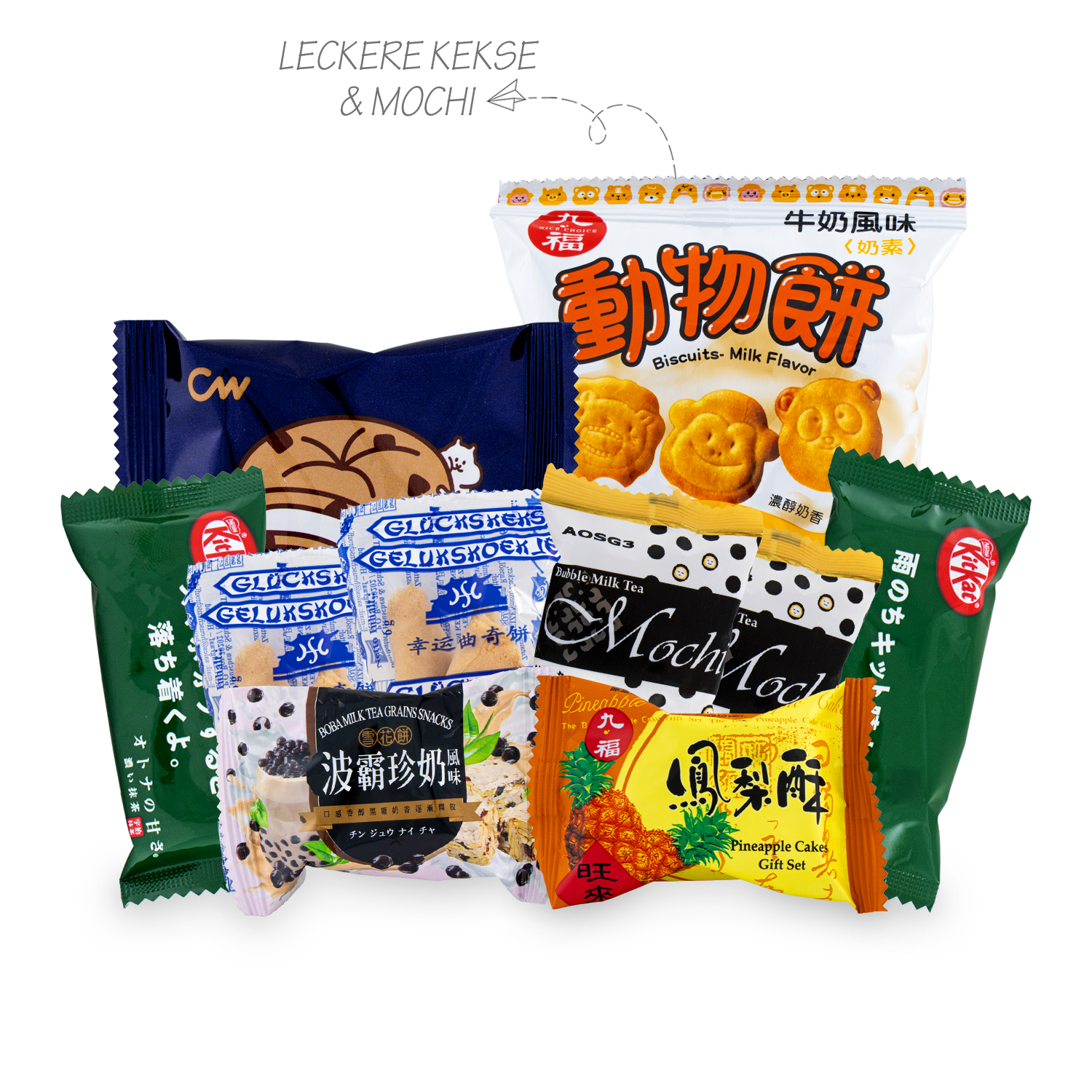 Asian Sweets Box: Surprise box with over 30 snacks from Asia