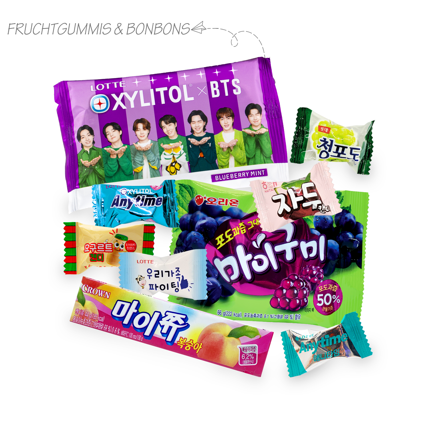 Dalgona: Surprise box with over 30 Korean sweets