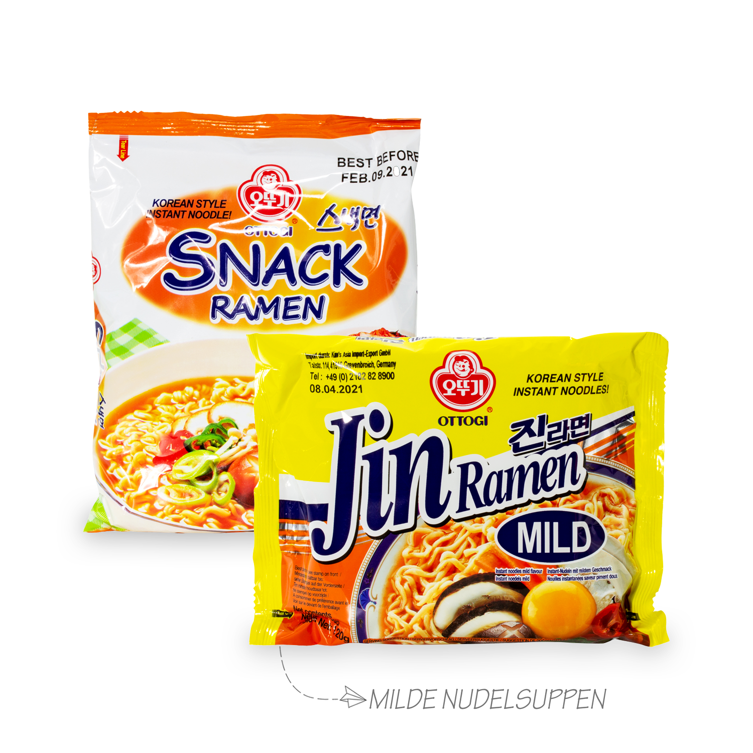 Guksu: Überraschungsboxen mit koreanischen Instant-Nudeln im 8er oder 16er Pack