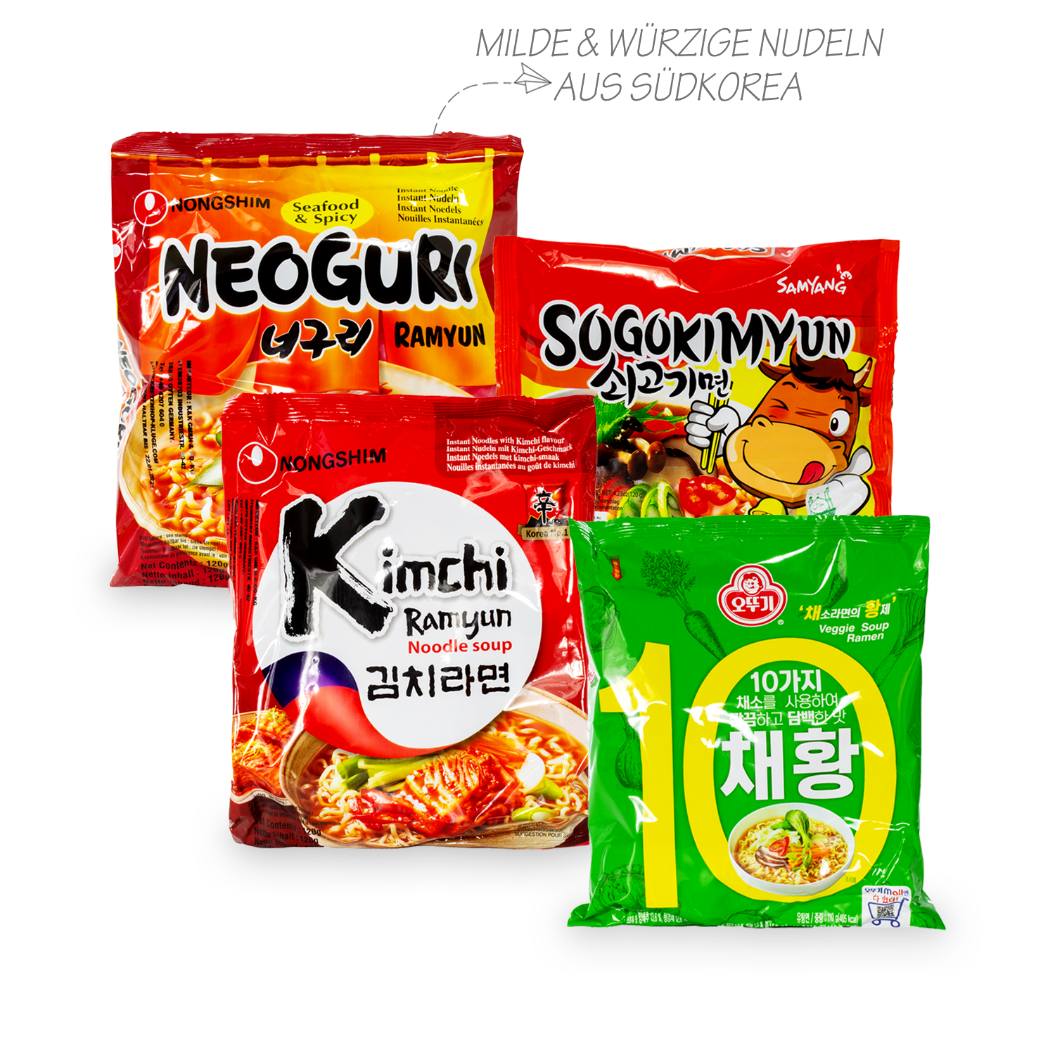 Noodle Experience: 3 noodle boxes from Japan, Korea and Thailand