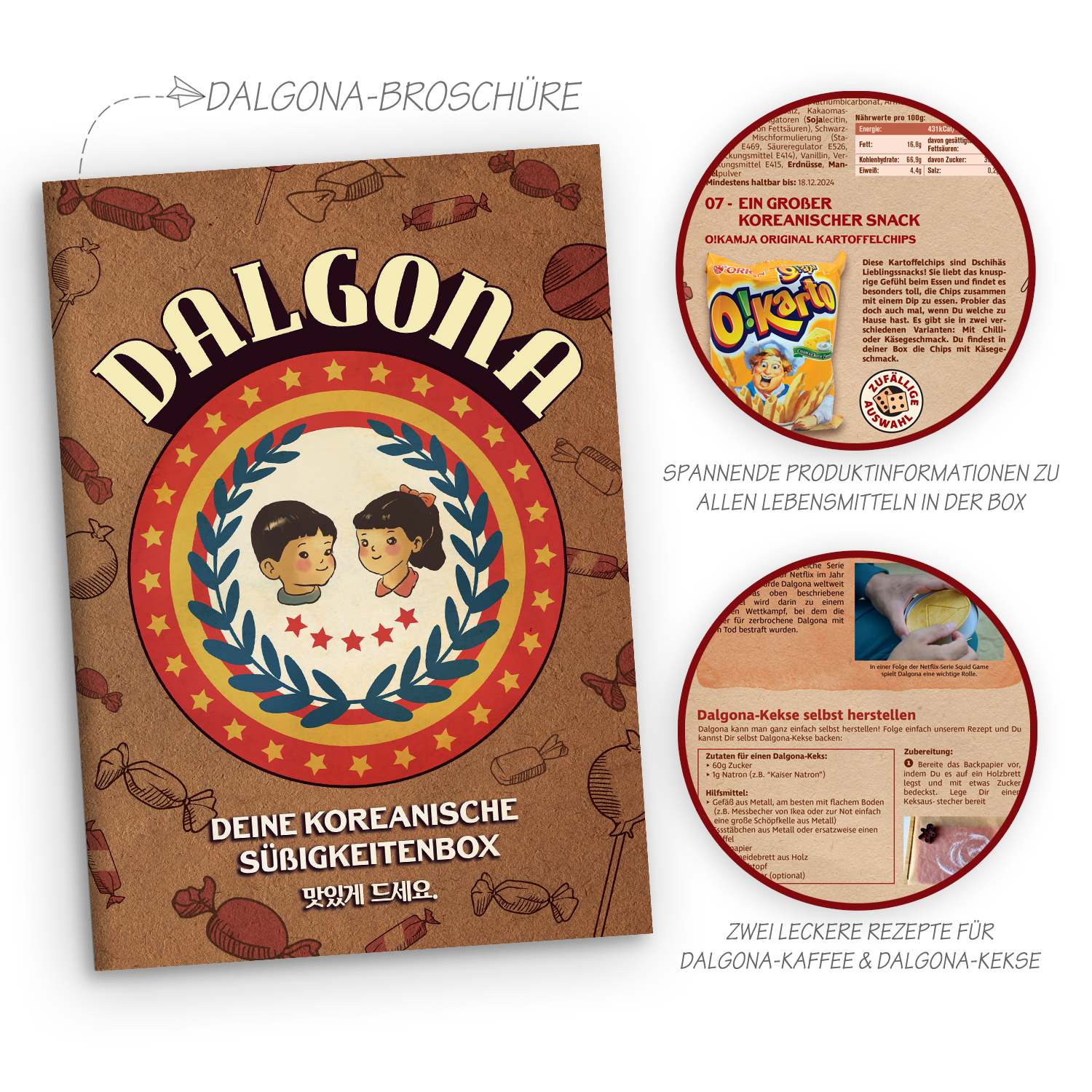 Dalgona: Surprise box with over 30 Korean sweets