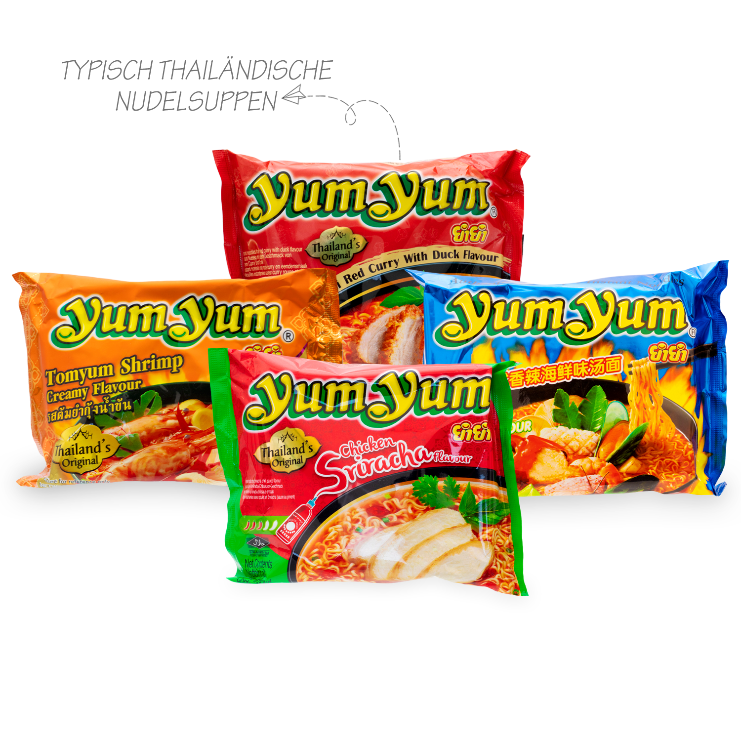 Noodle Experience: 3 noodle boxes from Japan, Korea and Thailand