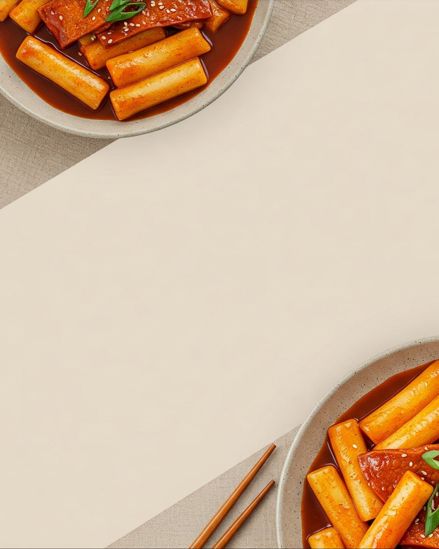 Koreanische Tteokbokki Reiskuchen Header Image Mobile