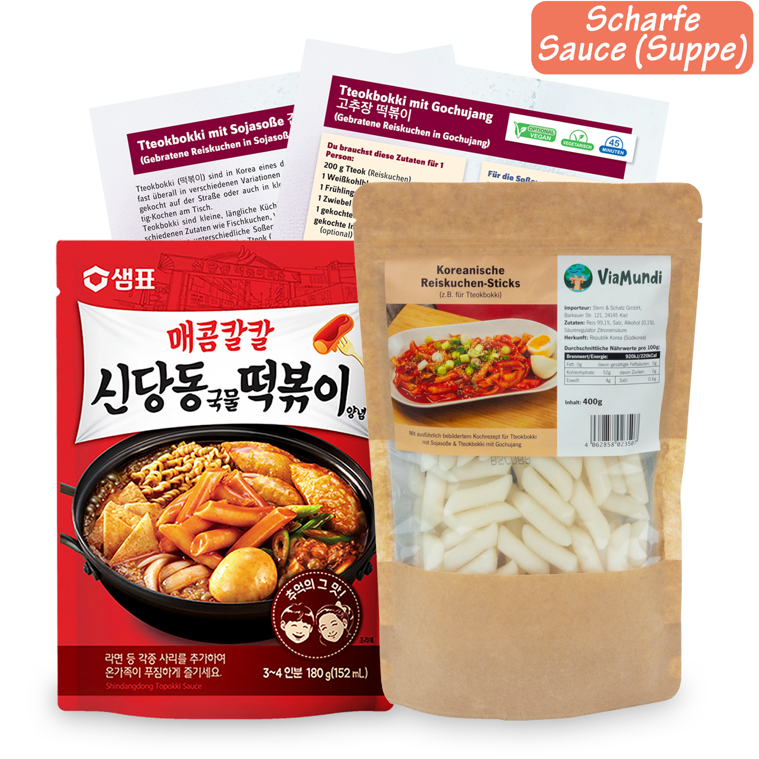 Tteokbokki Korean rice cake cooking box