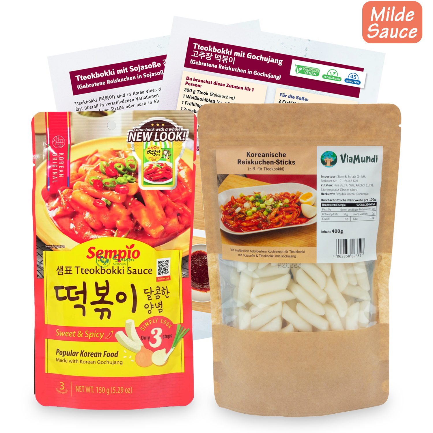 Tteokbokki Korean rice cake cooking box