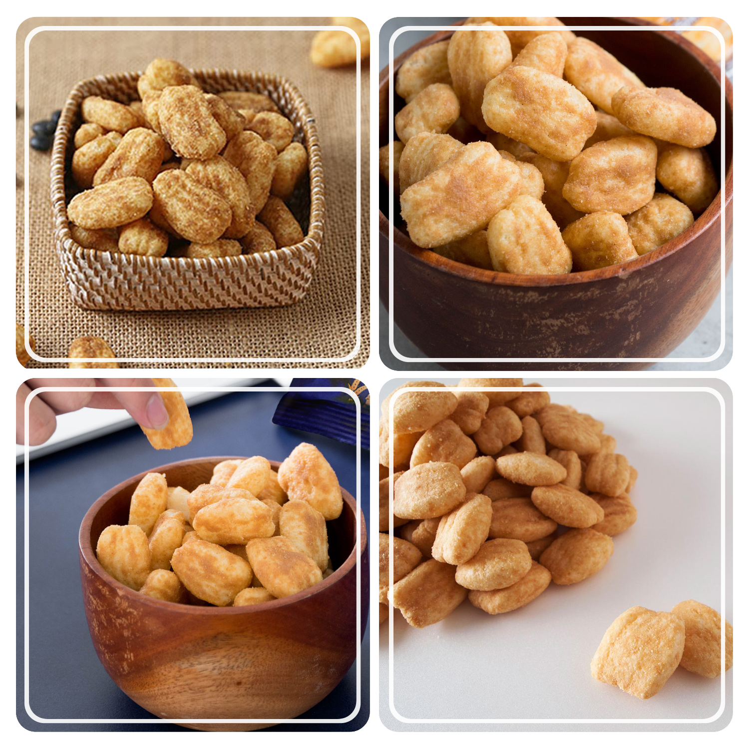 Injeolmi Black Bean Snack: Ein koreanischer Reiskuchensnack