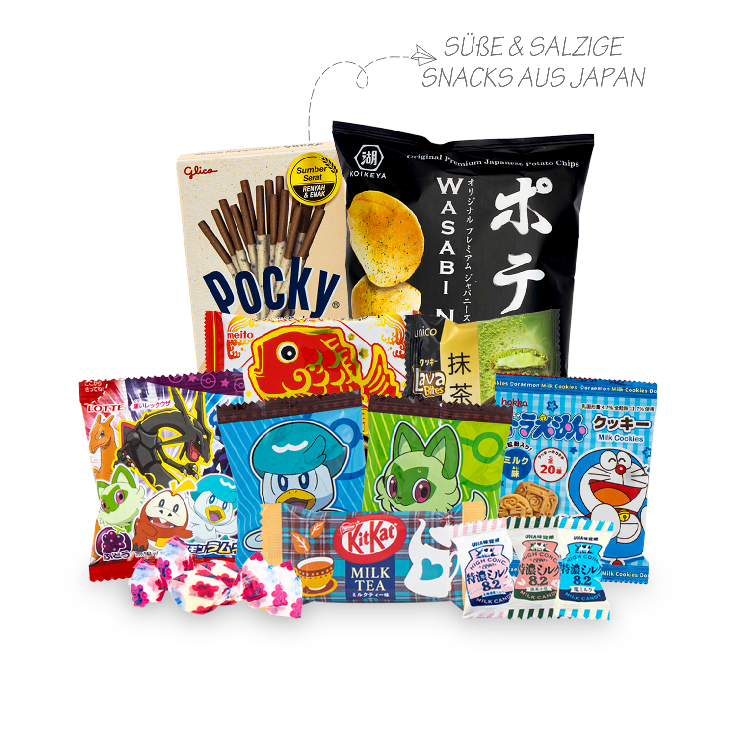 Snack bundle: 2 candy boxes from Korea and Japan