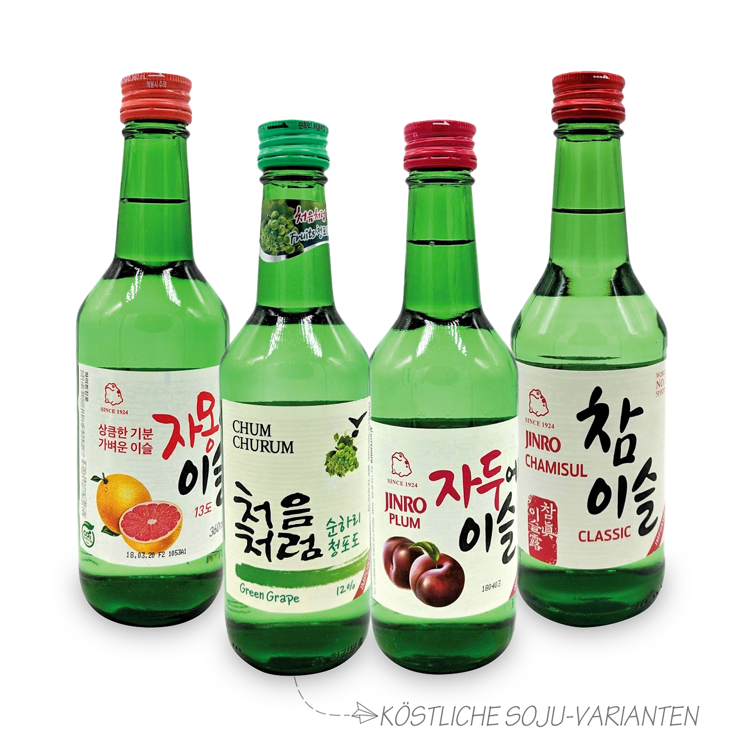 Sulsul: Überraschungsbox mit 6 alkoholischen Getränken aus Korea