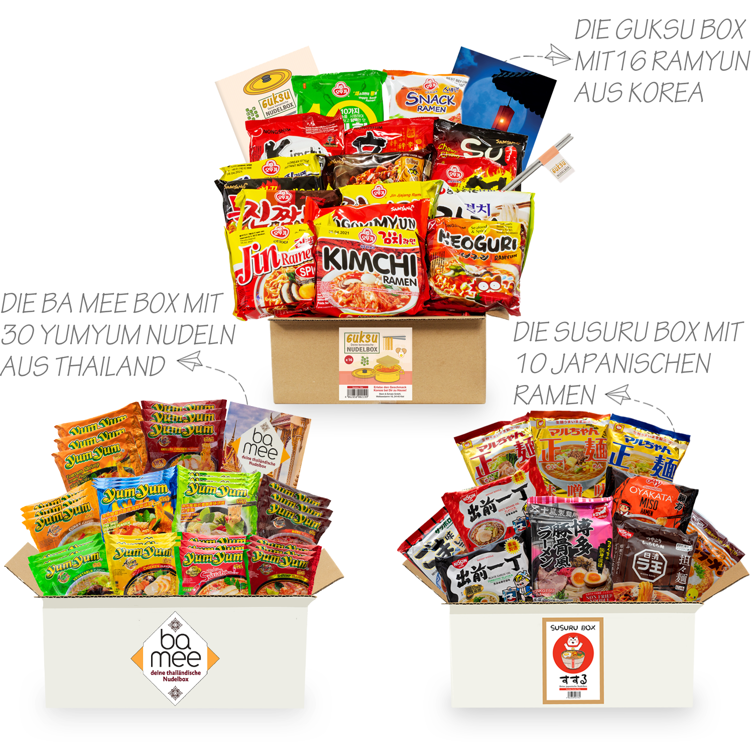 ViaMundi Experience: 7 surprise boxes with sweets, instant noodles and drinks