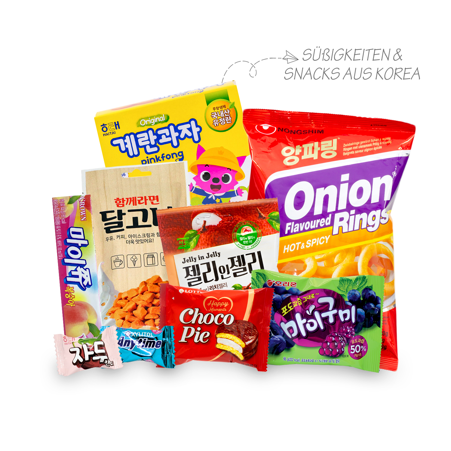 Snack bundle: 2 candy boxes from Korea and Japan