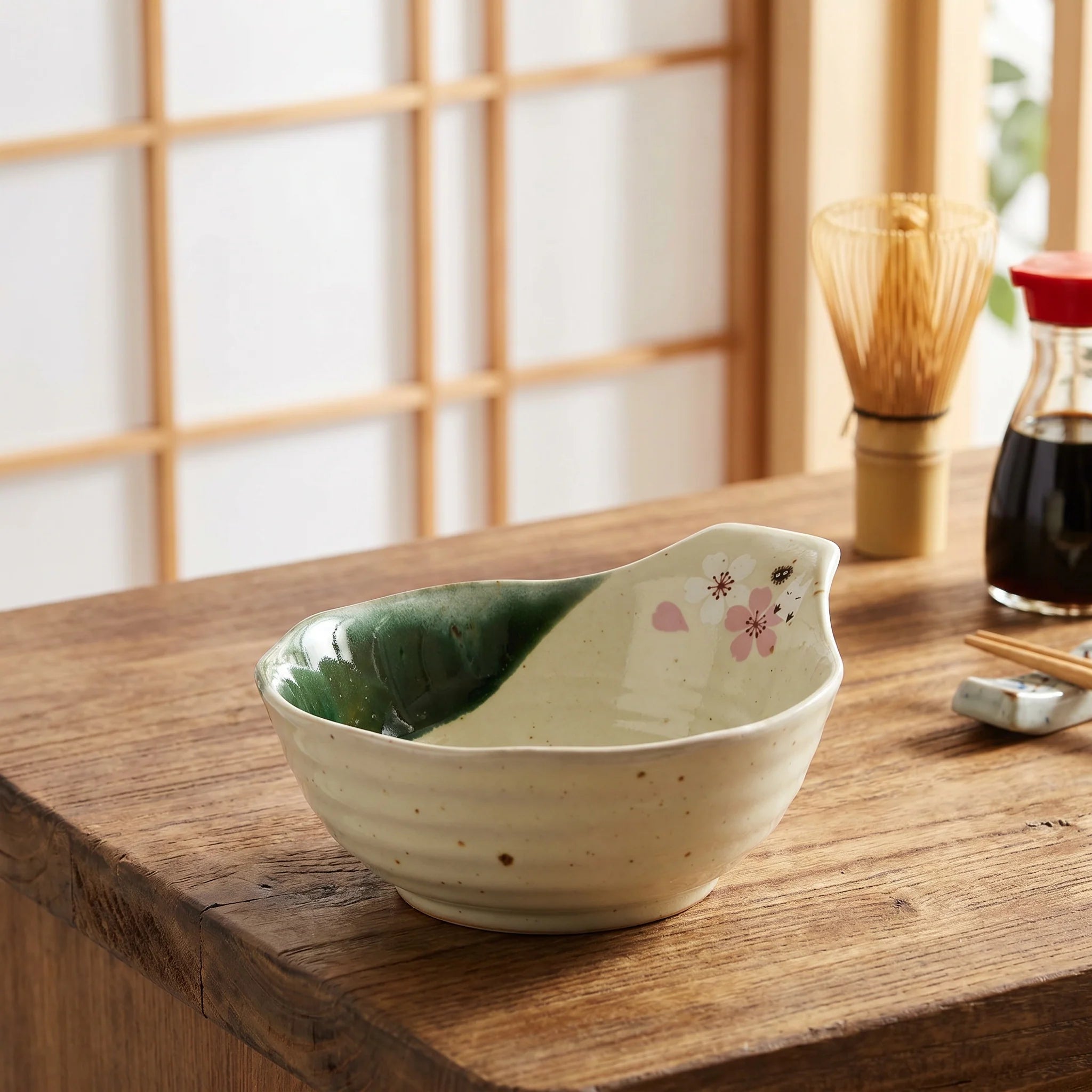 Mein Nachbar Totoro: Kleine Keramik-Schale im traditionellen Mino-Stil