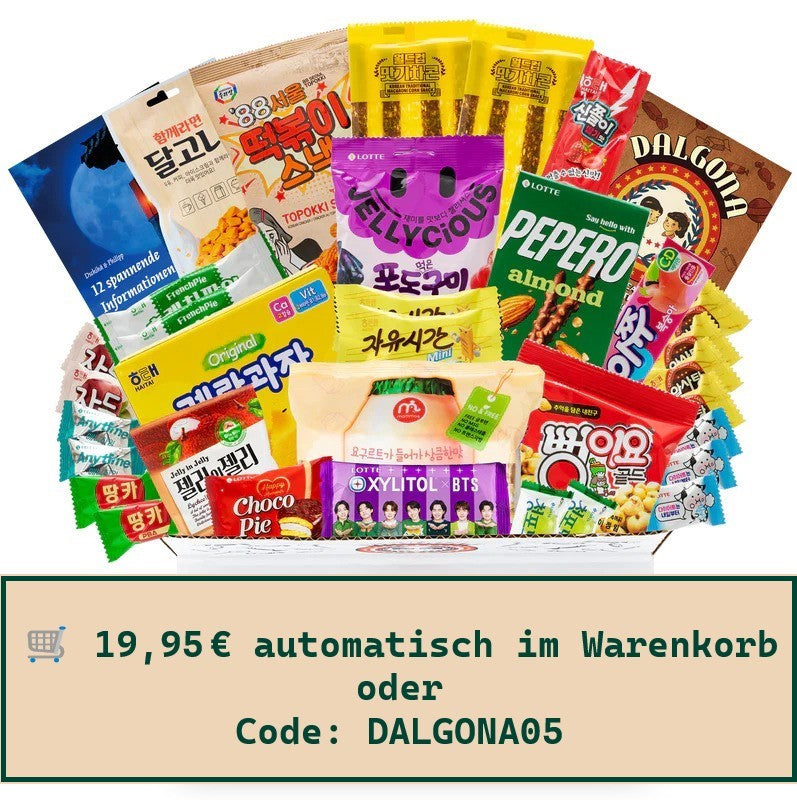 Dalgona: Überraschungsbox mit über 30 koreanischen Süßigkeiten