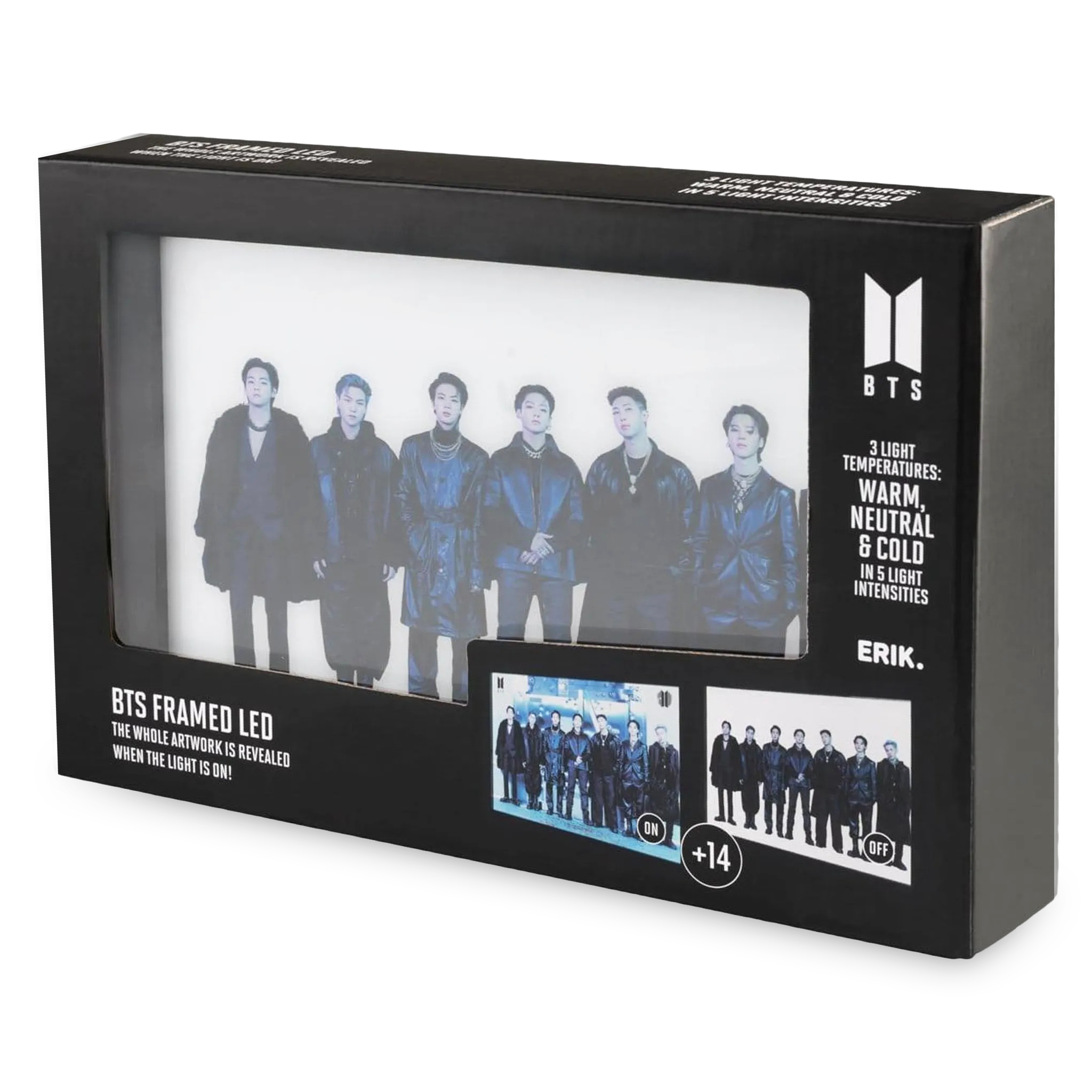 BTS: Dekoratives Bild mit LED Beleuchtung