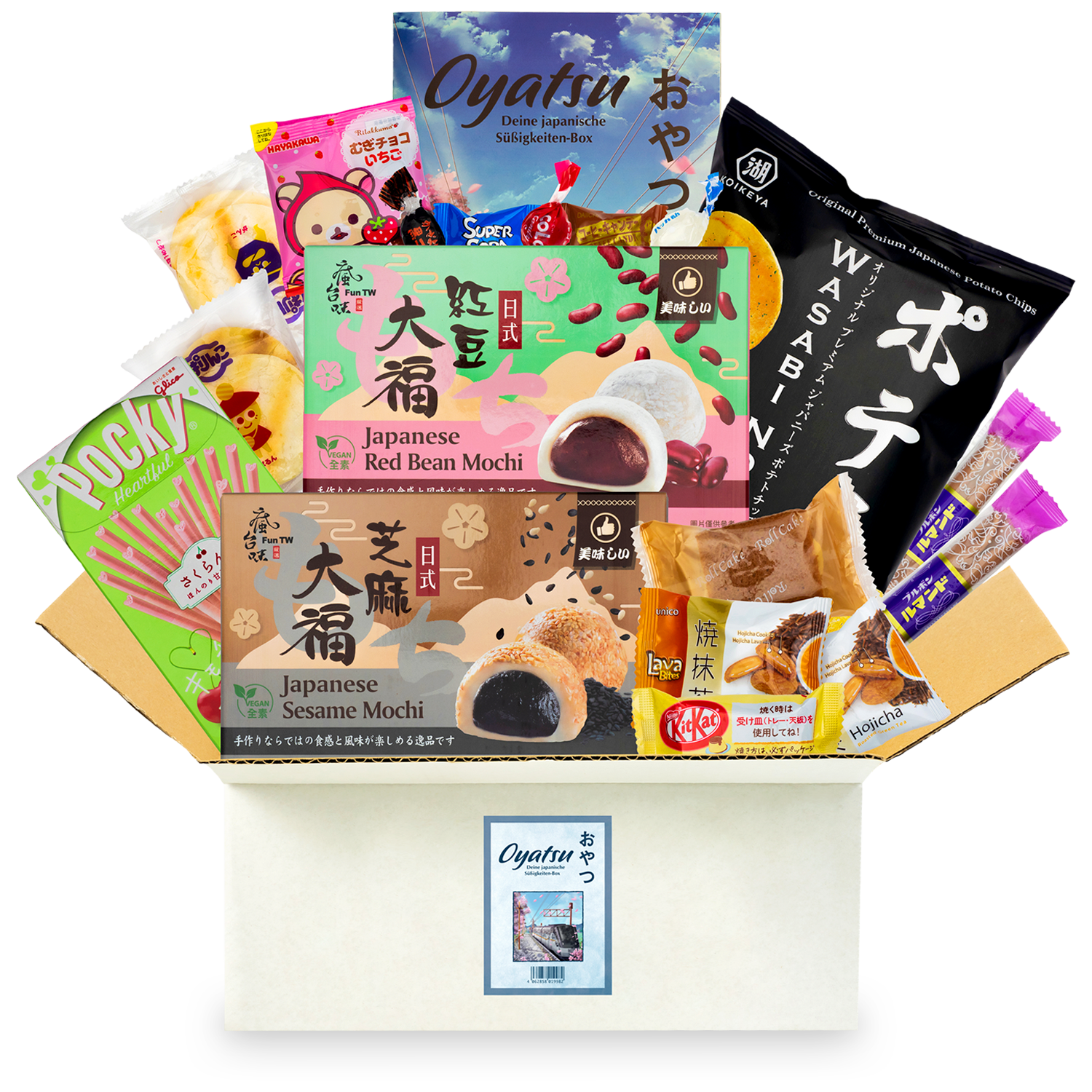 Oyatsu: surprise box with 22 Japanese sweets