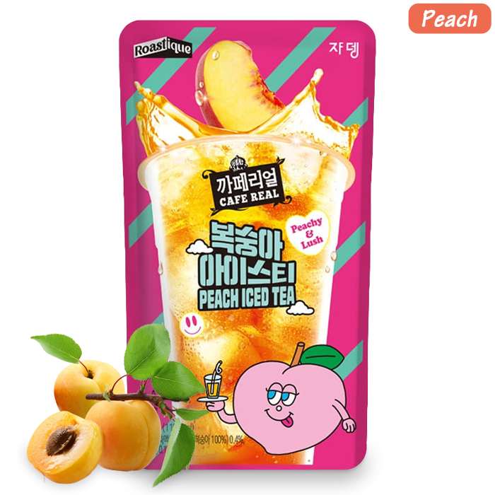 Cafe Real Flavored Ade: Koreanisches Fruchtgetränk im Beutel (6 Geschmacksrichtungen)