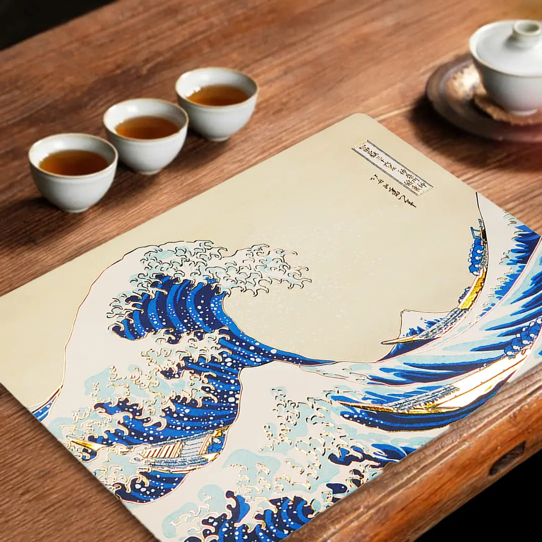 Die Große Welle vor Kanagawa: Satz von 4 Tischsets