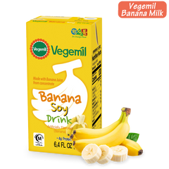 Vegemil Banana Soy Drink: koreanischer Bananen-Sojadrink im 190-ml-Karton