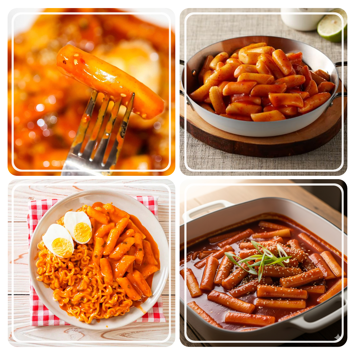 Carbonara Topokki Instant Bowl: Koreanische Reiskuchen mit leicht scharfer Soße